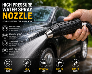 High Pressure Water Spray Nozzle – Stainless Steel Car Wash Hose
